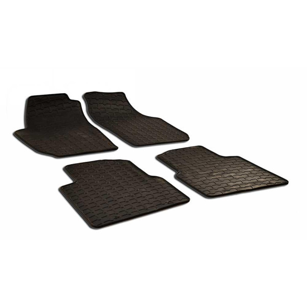 Rubber mats SKODA Roomster 2006-2015 4 pcs / 214822 / black