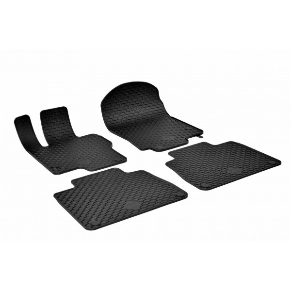 Rubber mats MB (C167) GLE-Class Coupe from 2019 / also Hybrid 4 pcs / 222497 / black