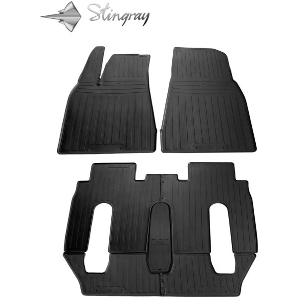 Rubber mats TESLA Model X (6 places) from 2015 7 pcs / 1050027