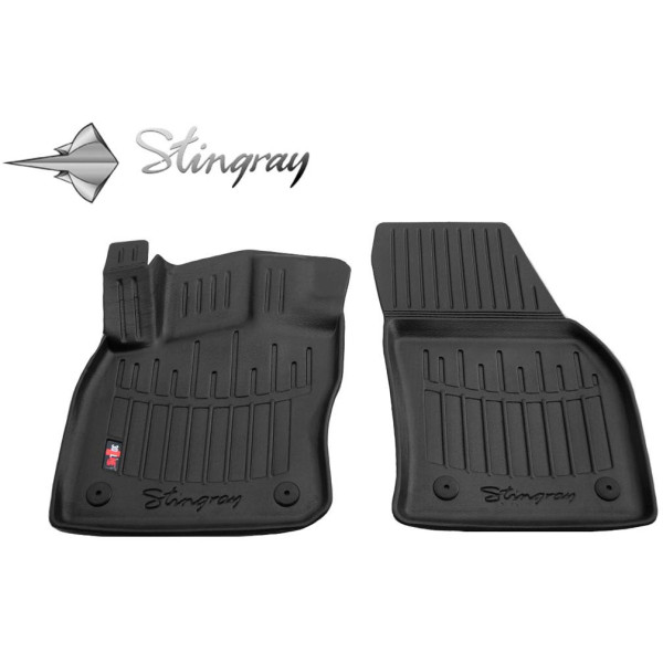 Rubber 3D mats VOLKSWAGEN Caddy IV from 2020 2 pcs / black / 5024162 / higher edges