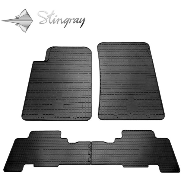 Rubber mats SSANG YONG Actyon 2005-2018, 4 pcs / 1019034