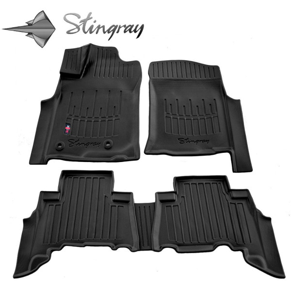 Rubber 3D mats TOYOTA 4Runner V N280 from 2009 5 pcs / black / 5022075 / higher edges