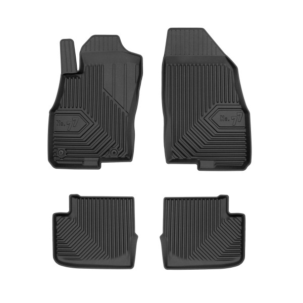 Rubber mats No.77 Fiat Grande Punto Hatchback 2005-2009 (5 doors)