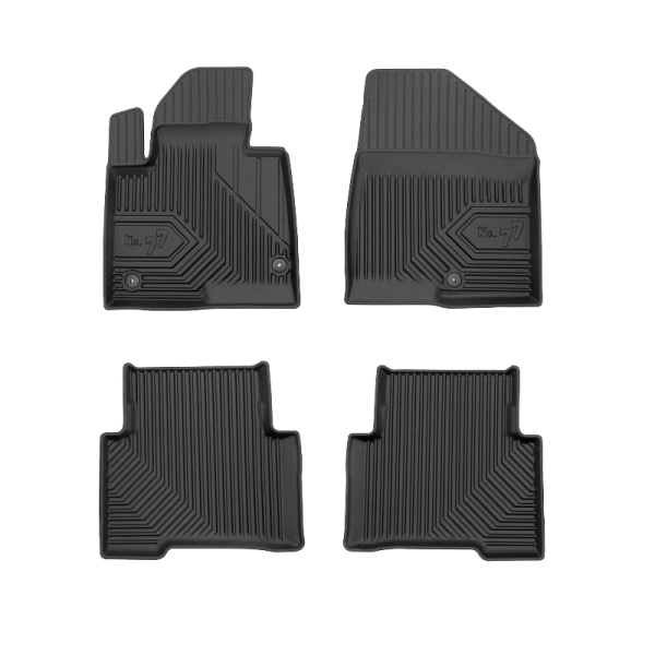 Rubber mats No.77 Hyundai Santa Fe III 2012-2018