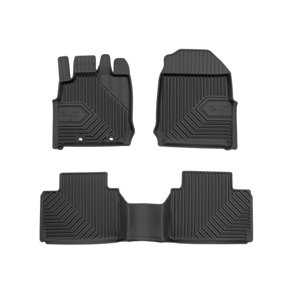 Rubber mats No.77 Isuzu D-MAX III from 2019 (4 doors)