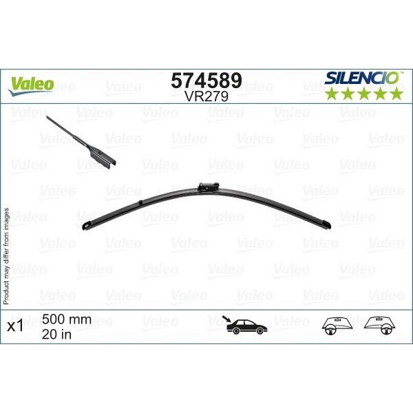 Rear wiper Valeo Silencio Rear VR279, 500 mm