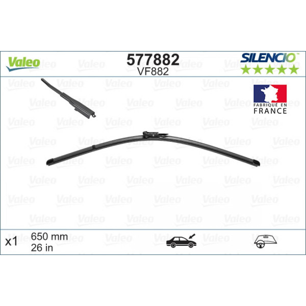 Wiper Valeo Silencio VF882, 650 mm