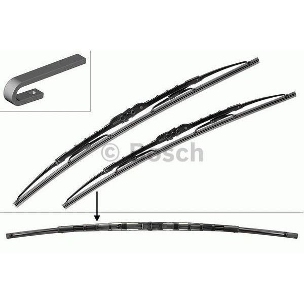 Wiper set Bosch Twin 682, 550/530 mm