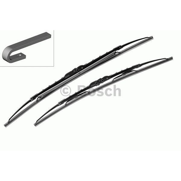 Wiper set Bosch Twin Spoiler 291S, 600/450 mm