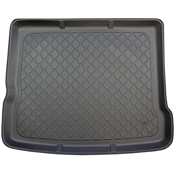 Trunk mat Audi Q3 Quattro 2011-2018 (upper part / version with non-standard spare wheel)