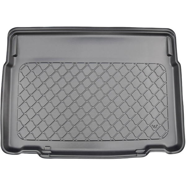 Rubber trunk mat Citroen C3 Aircross from 2017 (bottom part / one-level boot)