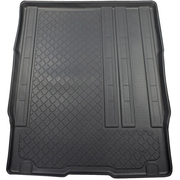 Rubber trunk mat Toyota ProAce Verso from 2016 ((Medium) from the second row of seats)