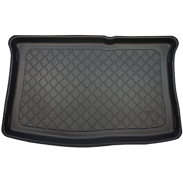 Rubber trunk mat Hyundai i20 2014-2020 (one-level boot)