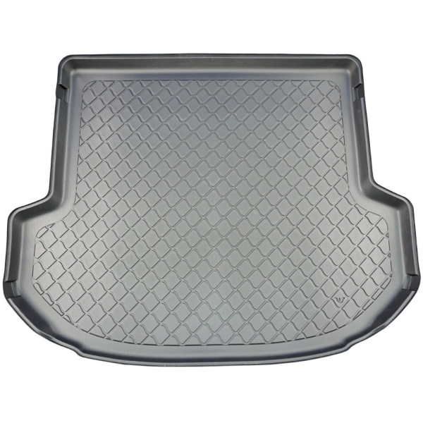 Rubber trunk mat Hyundai Santa Fe from 2020 (7 places / 3rd row lowered)