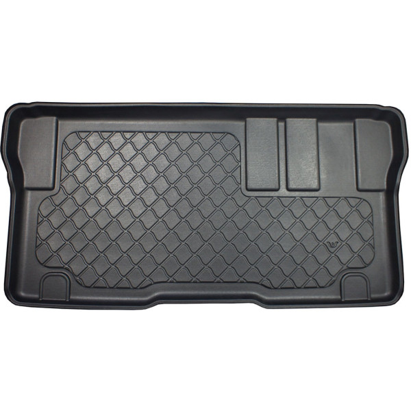 Rubber trunk mat Toyota ProAce Verso from 2016 ((Medium) from the third row of seats)