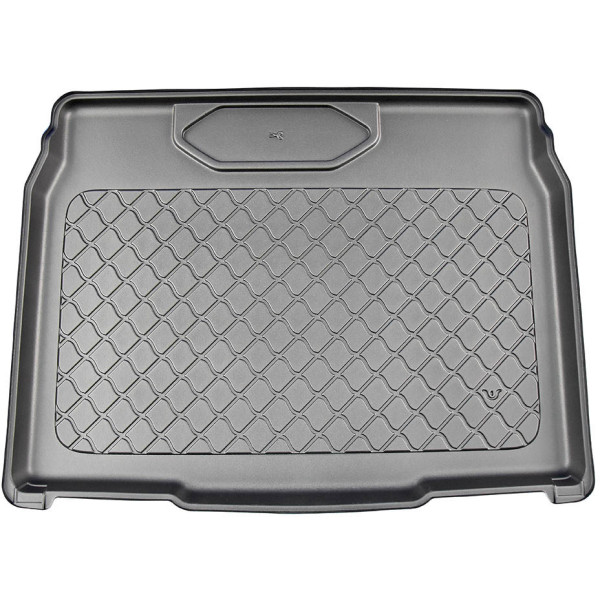 Rubber trunk mat Peugeot 2008 from 2020 (bottom part / one-level boot)