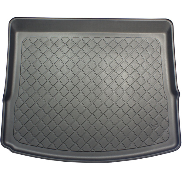 Rubber trunk mat Renault Koleos from 2017 (5 places / Short base, raised tailgate)