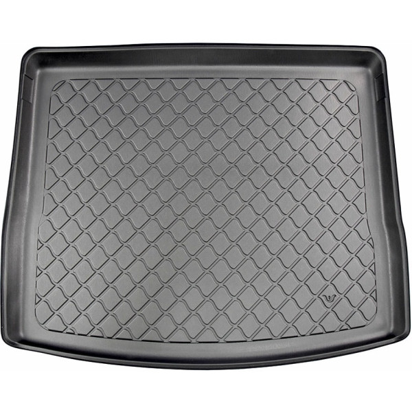 Rubber trunk mat Skoda Karoq from 2017 (upper part, version with standard spare wheel)