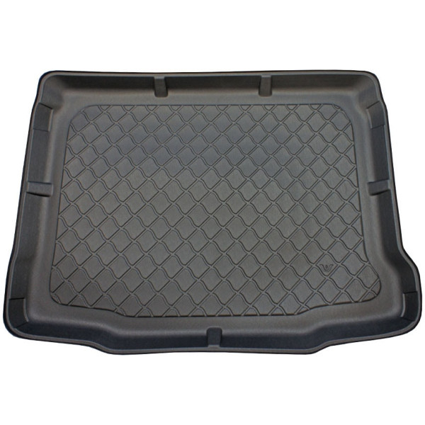 Trunk mat Skoda Yeti Hatchback 2009-2017 (version with non-standard spare wheel)