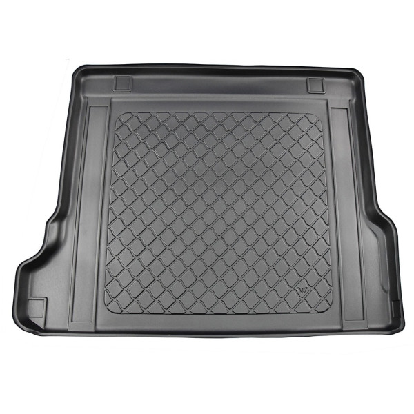 Rubber trunk mat Toyota Land Cruiser J150 from 2017 (5 places / With 3-zone air conditioning (Invicible, Executive))