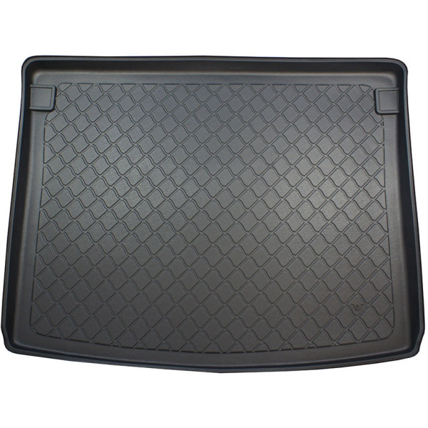 Rubber trunk mat Volkswagen Caddy 2003-2020 (5 places / non-plastic-coated trunk walls)