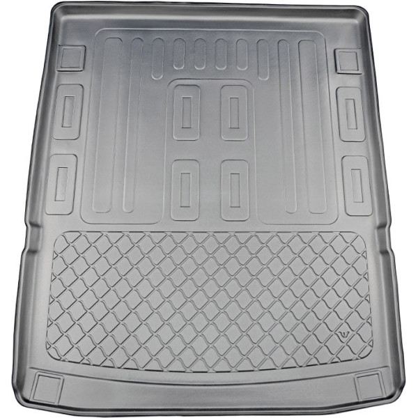 Rubber trunk mat Volkswagen Caddy Maxi (Caddy, Life, Style, Move, Kombi) from 2020 (5/7 places / behind second row of seats)