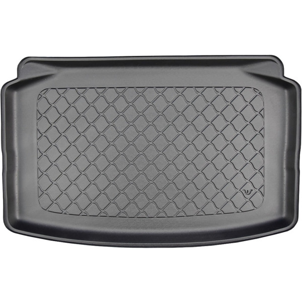 Rubber trunk mat Volkswagen Polo Hatchback from 2017 (one-level boot)