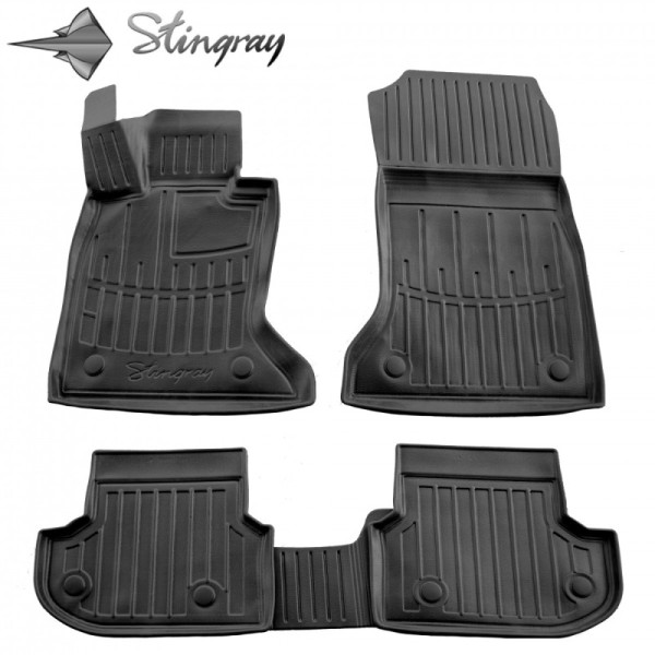 Rubber 3D mats BMW 5 F10, F11 2013-2016, 5 pc. / black / 5027155 / higher edges