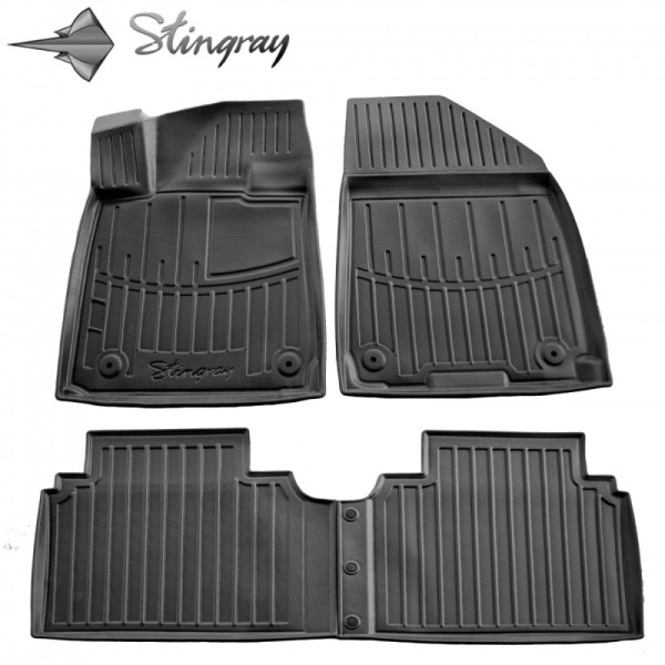 Rubber 3D mats HYUNDAI IONIQ 6 from 2022 4 pc. / black / 5009264 / higher edges