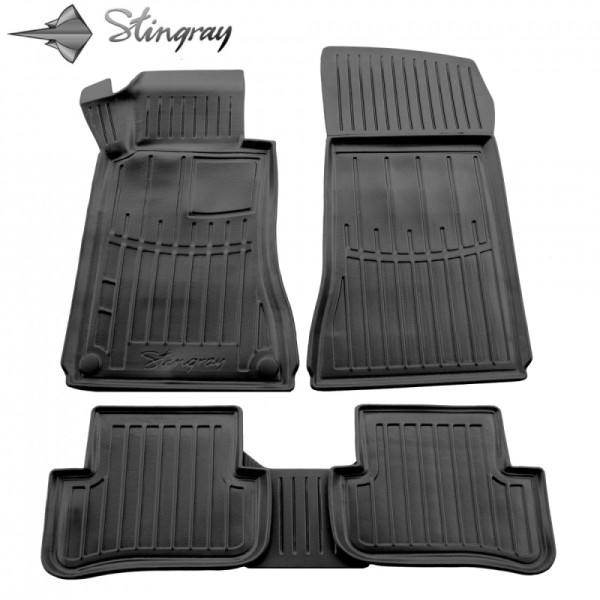 Rubber 3D mats MERCEDES-BENZ W202 C 1993-2001, 5 pc. / black / 5012175 / higher edges