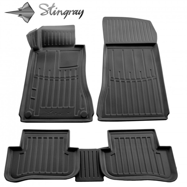 Rubber 3D mats MERCEDES BENZ W203 C 2001-2007, 5 pc. / black / 5012125 / higher edges