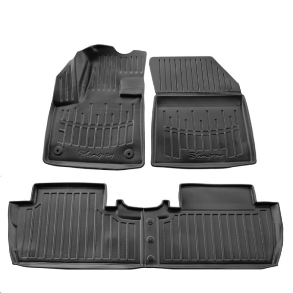 Rubber 3D mats PEUGEOT 5008 from 2017 4 pc. / black / 5016194 / higher edges