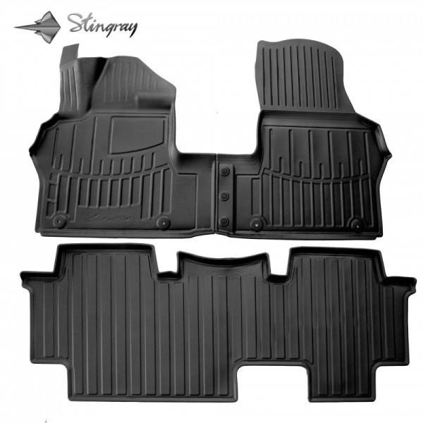 Rubber 3D mats VOLKSWAGEN ID. Buzz from 2022 3 pc. (5 places) / black / 5024323 / higher edges