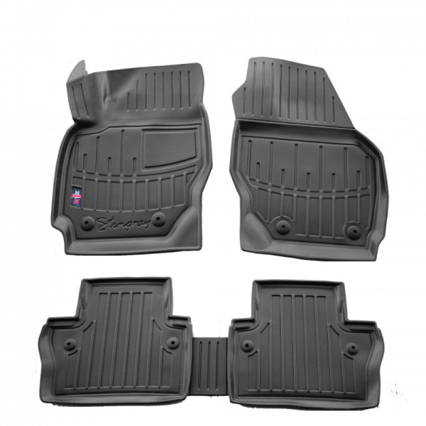 Rubber 3D mats VOLVO S80 2006-2016, 5 pcs / black / 5037075 / higher edges