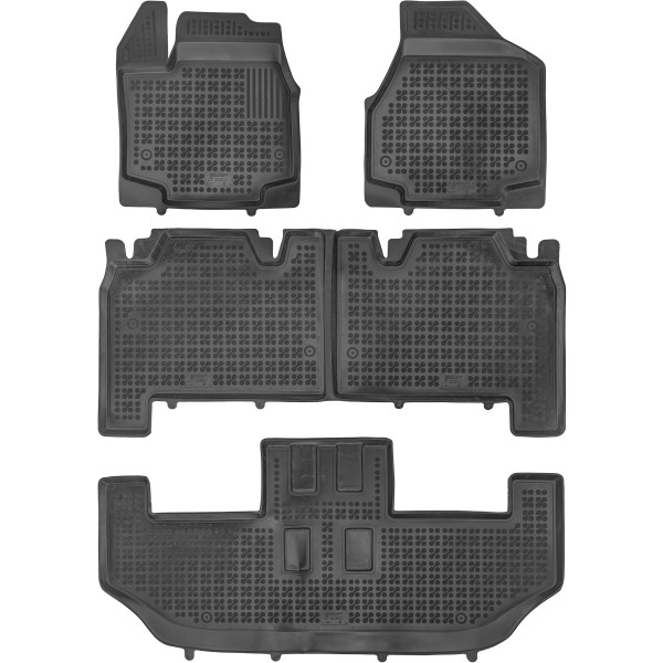 Rubber mats Chrysler Pacifica II 2016-2021 (7/8 places, Stow'n Go, except Plug in Hybrid (PheV))