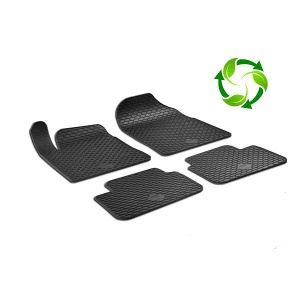 Rubber mats HYUNDAI i30 HB, wagon from 2017, Fastback from 2018 4 pcs / P221235 / black