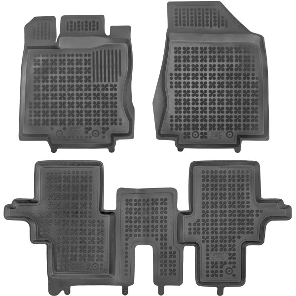 Rubber mats Infinity QX60 I 2013-2020 (7 places, (with the third row of seats folded))