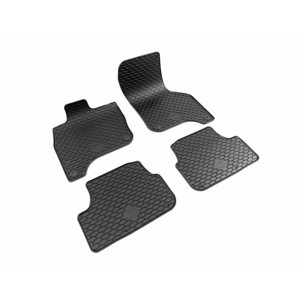 Rubber mats VOLKSWAGEN e-GOLF (2014-2020), 4 pcs/ 222654 / black