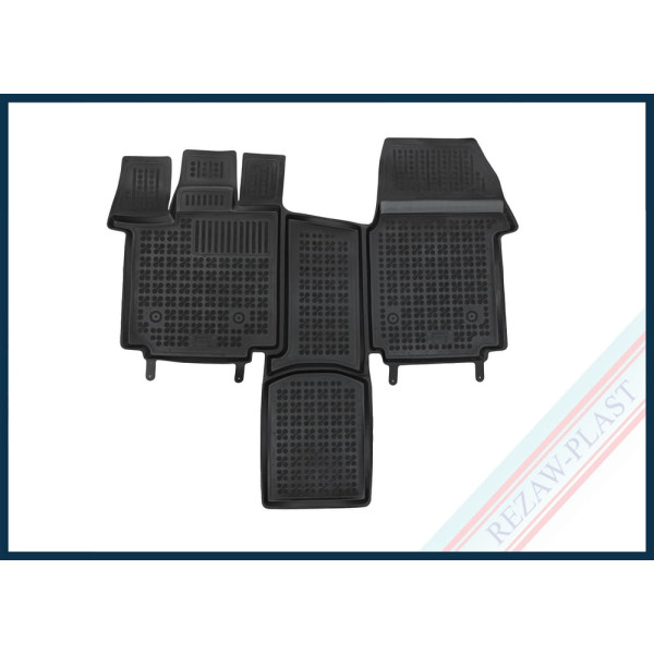 Rubber mats Volkswagen Multivan T7 from 2021 (all models including eHybrid (PHEV))