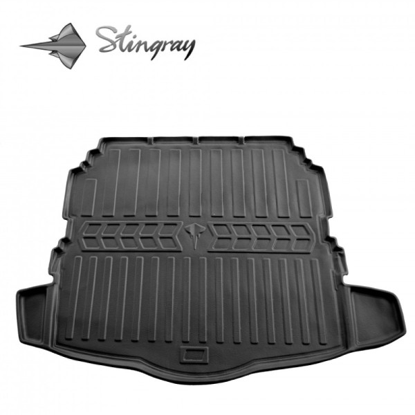 Rubber 3D trunk mat NISSAN Rogue T33 from 2021 (5 seats/lower trunk) / 6014161 / higher edges