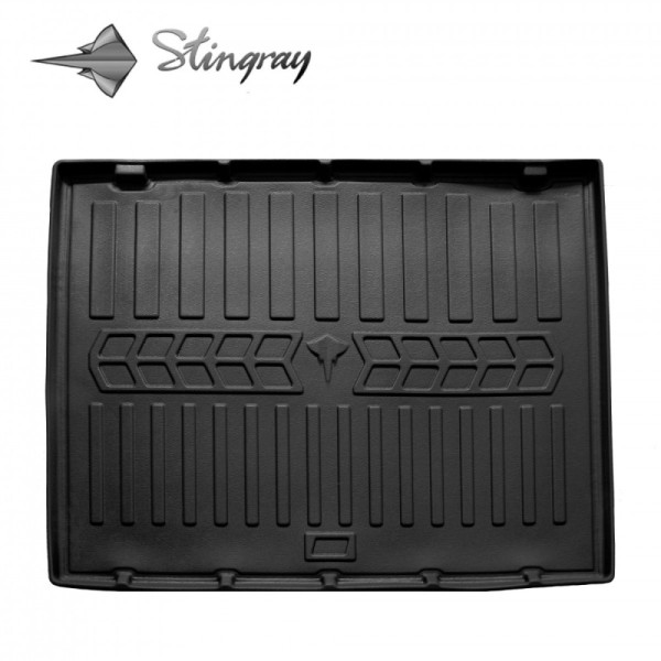 Rubber 3D trunk mat RENAULT Clio III 2005-2012 (universal/lower boot) / 6018231 / higher edges