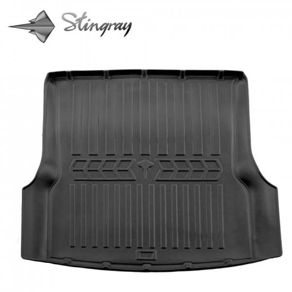 Rubber 3D trunk mat TESLA Model S 2012-2021 (rear trunk 5 seats) / 6050071 / higher edges