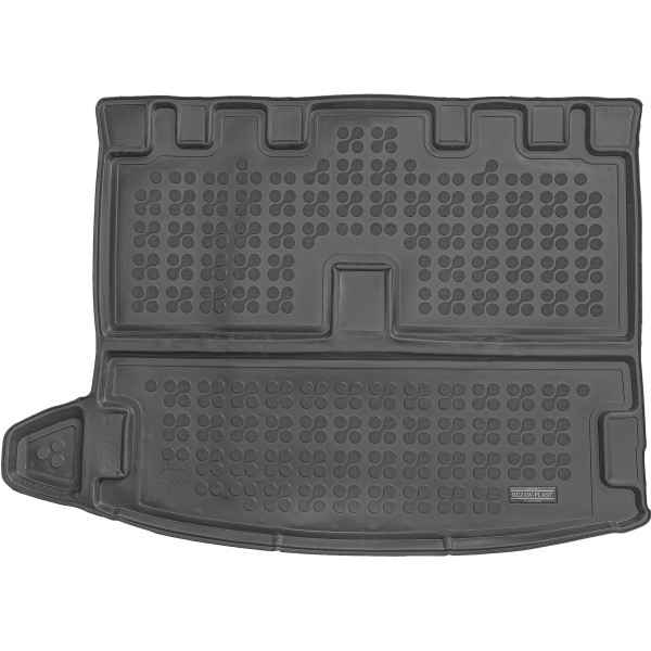 Rubber trunk mat Dacia Jogger 2021→ (one-level boot, 7 places / with the third row of seats folded)