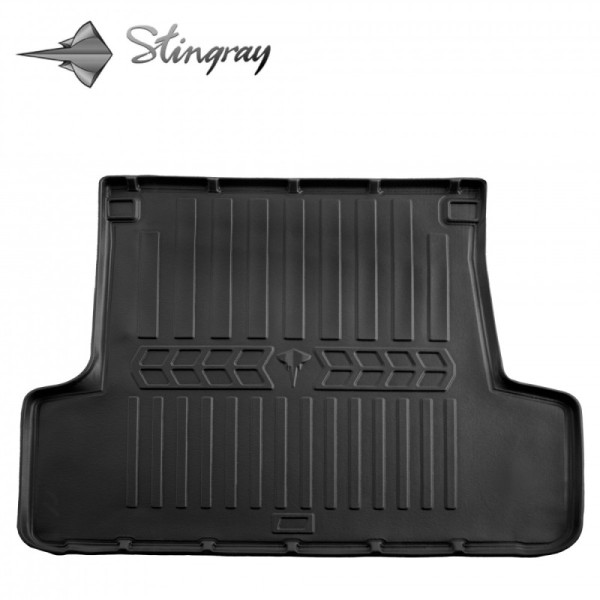 Rubber trunk mat MERCEDES BENZ W202 C 1993-2001 (universal) / black / 6012121