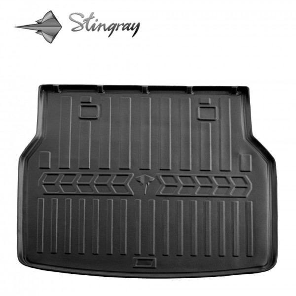 Rubber trunk mat MERCEDES BENZ W203 C 2001-2007 (universal) / black / 6012111