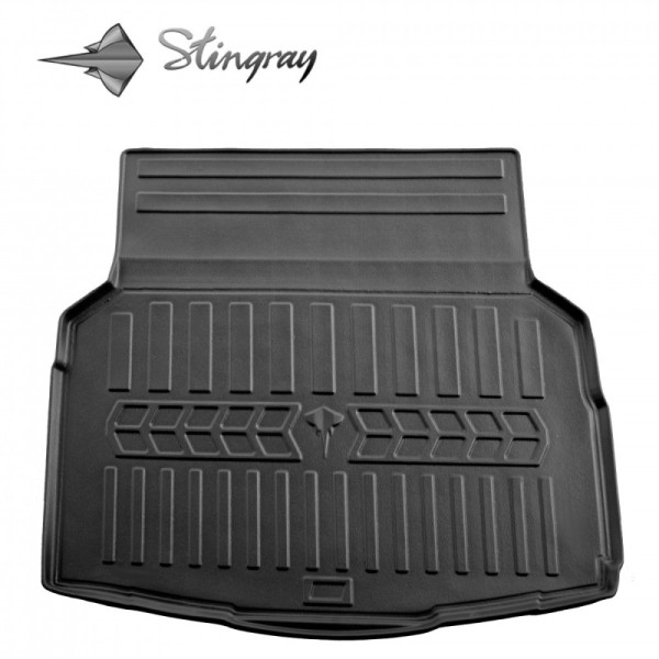 Rubber trunk mat MERCEDES BENZ W205 C 2014-2021 (sedan) / black / 6012091